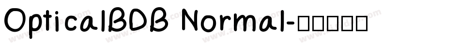 OpticalBDB Normal字体转换